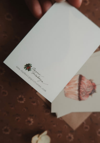 Sweet cake / small flat card