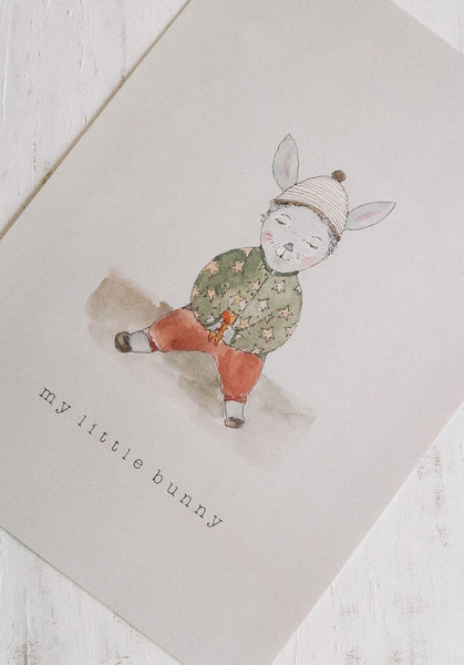 Little bunny ART PRINT/wall decor