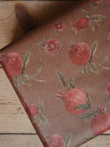 GRANATES kraft wrapping paper