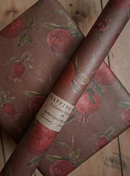 GRANATES kraft wrapping paper