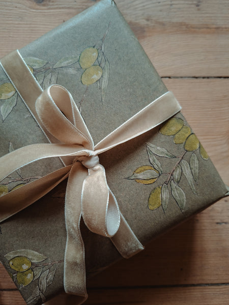 OLIVES kraft wrapping paper