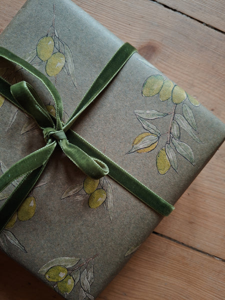 OLIVES kraft wrapping paper