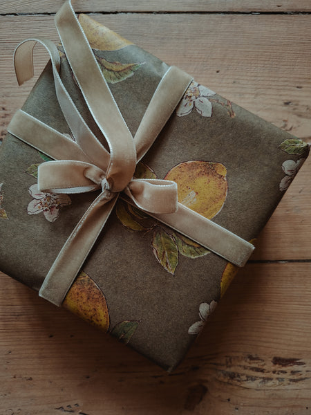 LEMONS kraft wrapping paper
