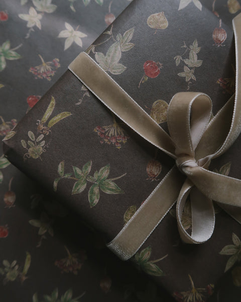 BOTANICAL kraft wrapping paper
