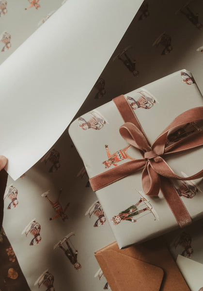 WINTER JOYS wrapping paper