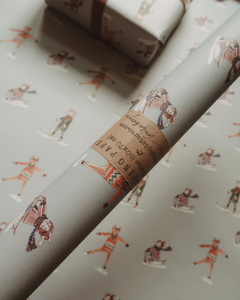 WINTER JOYS wrapping paper