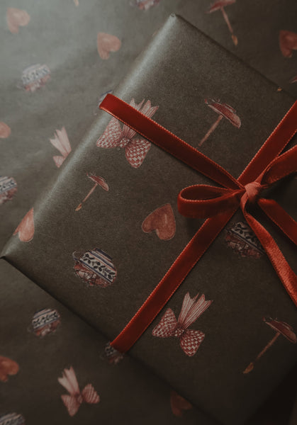 SET OF 3 PSC CHRISTMAS MOOD kraft wrapping paper