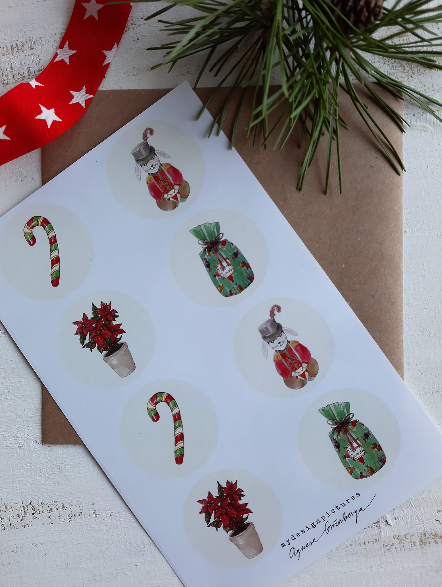 Christmas decors sticker set