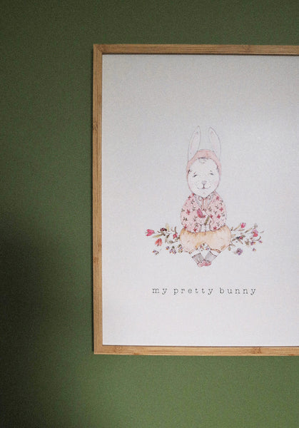 Bunny girl ART PRINT/wall decor