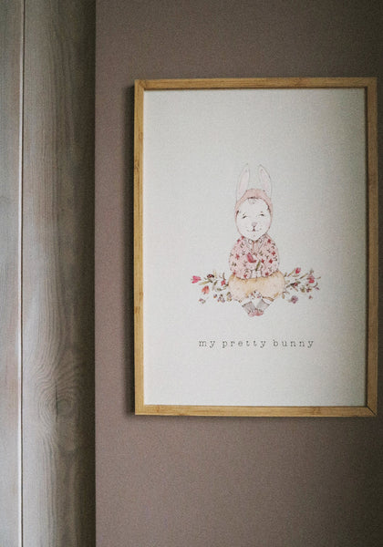 Bunny girl ART PRINT/wall decor