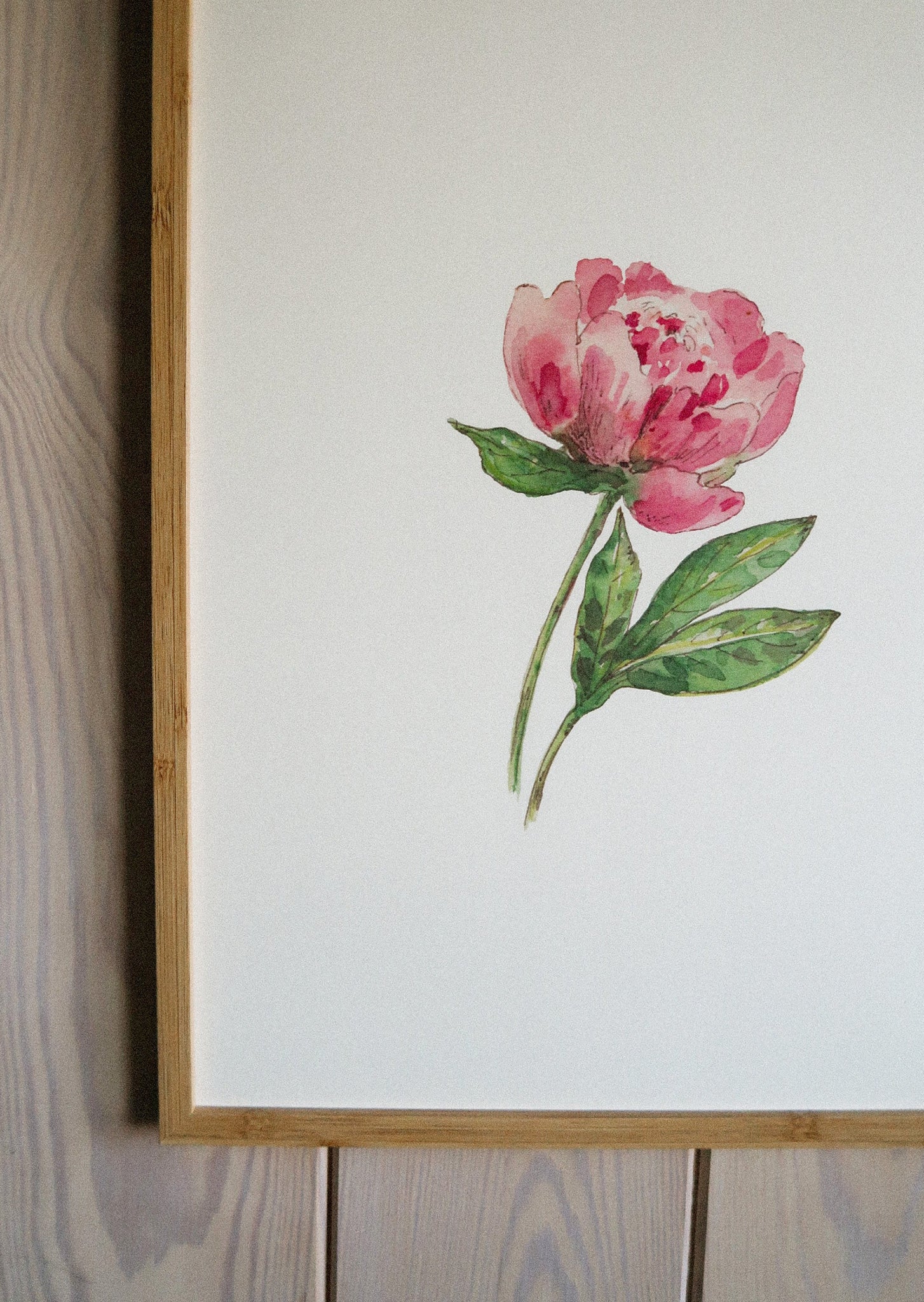 Pink peony ART PRINT/wall decor