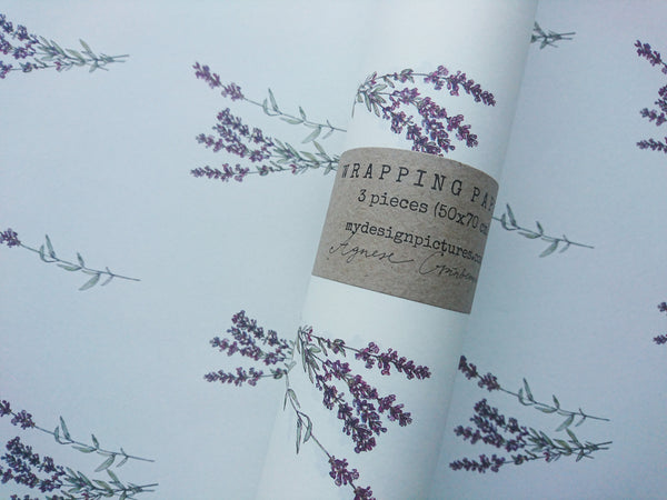 Lavender wrapping paper